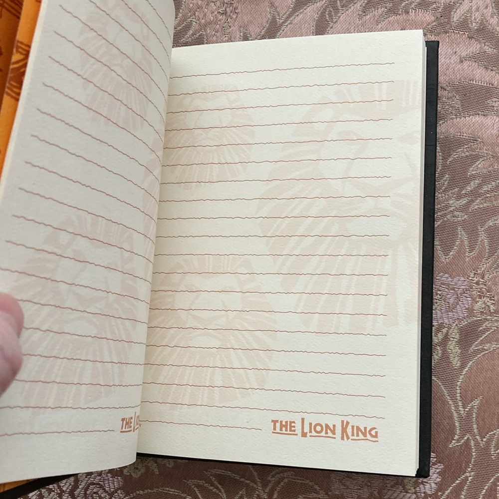 NEW The Lion King embossed black cover blank journal - Picture 3 of 5
